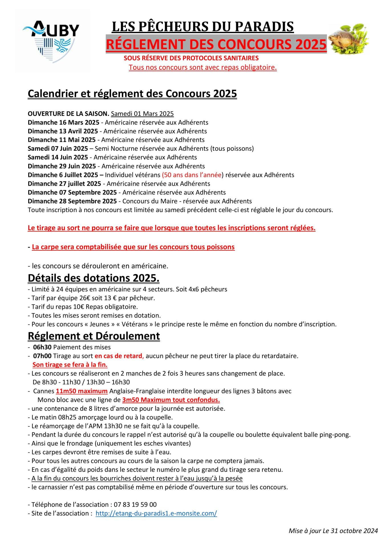 Reglement des concours 2025 valide